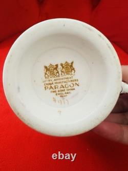 Vintage Paragon Fine Bone China Coffee Set A1717 5 Cups Saucers Teapot England