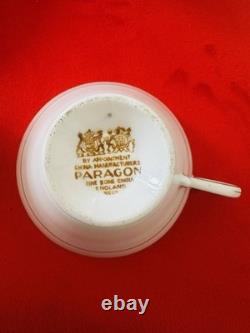 Vintage Paragon Fine Bone China Coffee Set A1717 5 Cups Saucers Teapot England