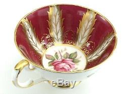 Vintage Paragon Pink Roses Tea Cup Saucer Gold Gilt Edging Fine Bone China K234