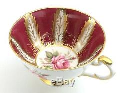Vintage Paragon Pink Roses Tea Cup Saucer Gold Gilt Edging Fine Bone China K234