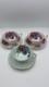 Vintage Paragon Poppy And Anemone Teacup And Sauser X3 Rose Bone China Gold Rim