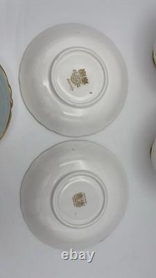Vintage Paragon Poppy and Anemone Teacup And Sauser x3 Rose Bone China Gold Rim