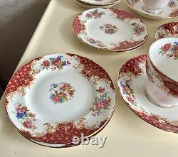 Vintage Paragon Rockingham fine bone China Tea Service Set Makers to the Queen