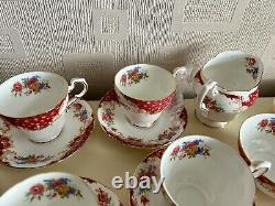 Vintage Paragon Rockingham fine bone China Tea Service Set Makers to the Queen