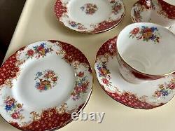 Vintage Paragon Rockingham fine bone China Tea Service Set Makers to the Queen