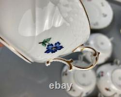 Vintage Richard Ginori Soup Cups/Saucers Fruits and Flowers (Set of 6)