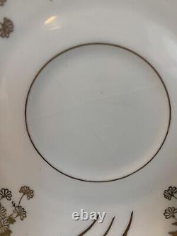 Vintage Rosenthal Kronach-Germany Ivory Gold Daisy Tea Cups & Saucers