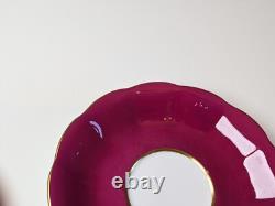 Vintage Royal Albert Teacups & Saucers Set 4 Rare Brights Avon Shaped Gold