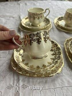 Vintage Royal Albert trio cups and saucers 1930
