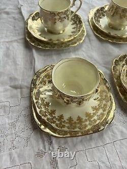 Vintage Royal Albert trio cups and saucers 1930