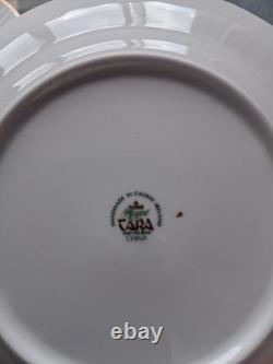 Vintage Royal Tara Claddagh 6 Tea Cups & 6 Saucers with Gold Trim