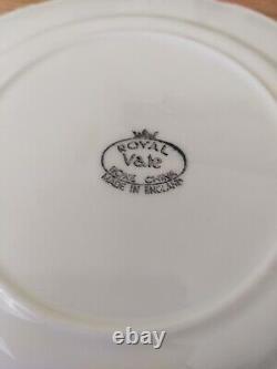 Vintage Royal Vale vintage tea Set 5x Cups & Saucers And 5 Side Plates 6 Inch