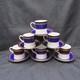 Vintage Royal Worcester Hampton 12 Pcs Cups & Saucers