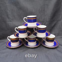 Vintage Royal Worcester Hampton 12 Pcs Cups & Saucers