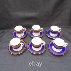 Vintage Royal Worcester Hampton 12 Pcs Cups & Saucers