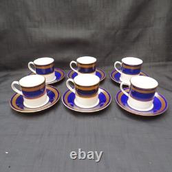 Vintage Royal Worcester Hampton 12 Pcs Cups & Saucers