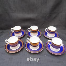 Vintage Royal Worcester Hampton 12 Pcs Cups & Saucers