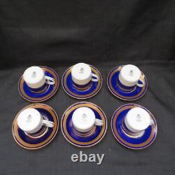 Vintage Royal Worcester Hampton 12 Pcs Cups & Saucers