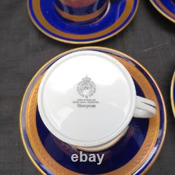 Vintage Royal Worcester Hampton 12 Pcs Cups & Saucers