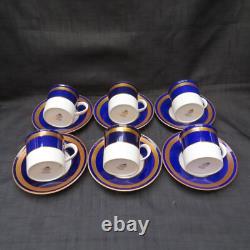 Vintage Royal Worcester Hampton 12 Pcs Cups & Saucers