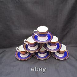 Vintage Royal Worcester Hampton 12 Pcs Cups & Saucers