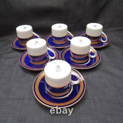 Vintage Royal Worcester Hampton 12 Pcs Cups & Saucers