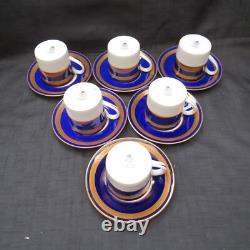 Vintage Royal Worcester Hampton 12 Pcs Cups & Saucers