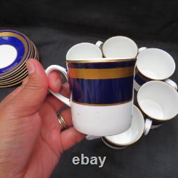 Vintage Royal Worcester Hampton 12 Pcs Cups & Saucers