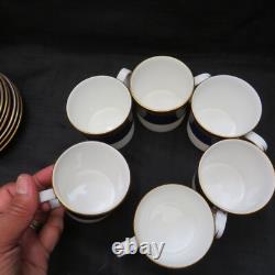 Vintage Royal Worcester Hampton 12 Pcs Cups & Saucers