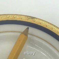 Vintage Scherzer Bavaria Demitasse Set of 12 Cups Saucers Blue Gold Encrusted SH