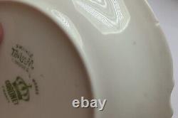 Vintage Set of 6 Limoges France, Tea Cups & Saucers, Pink Roses, Gold Accents