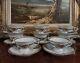 Vintage Set Of 8 Tea Cups & Saucers Wawel Recznie Malowane Gold Wav19 Poland
