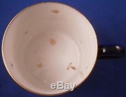 Vintage Sevres Cobalt Blue & Gold Porcelain Cup & Saucer Porzellan Tasse #2