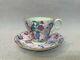 Vintage Shelley Summer Glory Chintz Cup & Saucer Set 13456/53, With Gold Rim