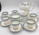 Vintage Starline Coffee Set By Salisbury Fine Bone China Powder Blue & Gold