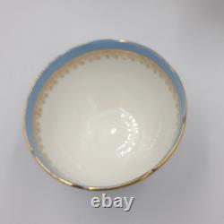 Vintage Starline Coffee Set by Salisbury Fine Bone China Powder Blue & Gold