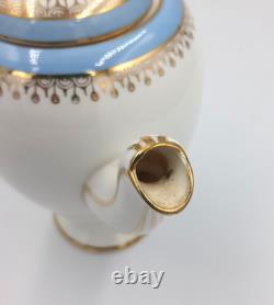 Vintage Starline Coffee Set by Salisbury Fine Bone China Powder Blue & Gold