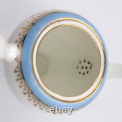 Vintage Starline Coffee Set by Salisbury Fine Bone China Powder Blue & Gold