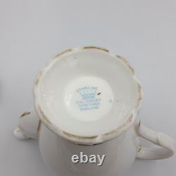 Vintage Starline Coffee Set by Salisbury Fine Bone China Powder Blue & Gold