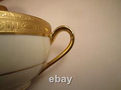 Vintage Theodore Haviland Limoges France Gold Encrusted Set 6 Cups & Saucers A