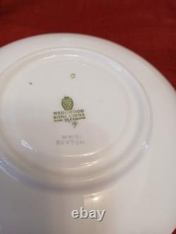 Vintage Wedgwood Buxton W4131 Turqoise/White/Gold Tea Set 15pc, 1960's