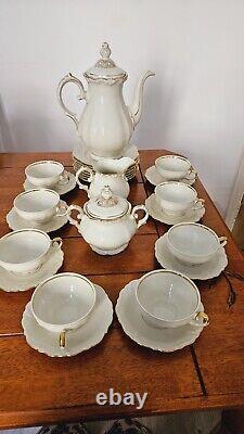 Vintage Winterling Bavaria White And Gold 27 pc. Tea Set