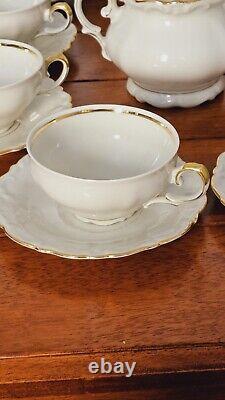 Vintage Winterling Bavaria White And Gold 27 pc. Tea Set