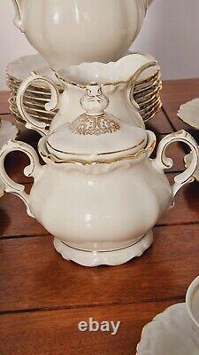 Vintage Winterling Bavaria White And Gold 27 pc. Tea Set