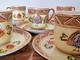 Vintage Yamasan China Coffee Set Made In Occupied Japan 6 Cups & Saucers