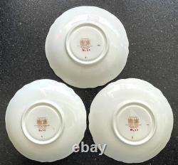 Vintage, three sets of Paragon FBC Double Royal Warrant Medallion Cups & Saucers
