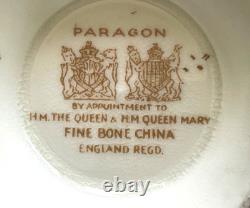 Vintage, three sets of Paragon FBC Double Royal Warrant Medallion Cups & Saucers