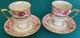 Vintageoriginalset Of 2cups & Saucerswaldershof Bavariarosencavalier22k