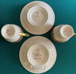 Vintageoriginalset Of 2cups & Saucerswaldershof Bavariarosencavalier22k
