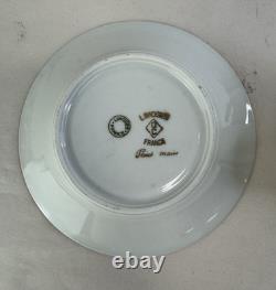 Vtg Limoges France Napoleonic Gold Eagle Porcelain Demitasse Cup & Saucer Set